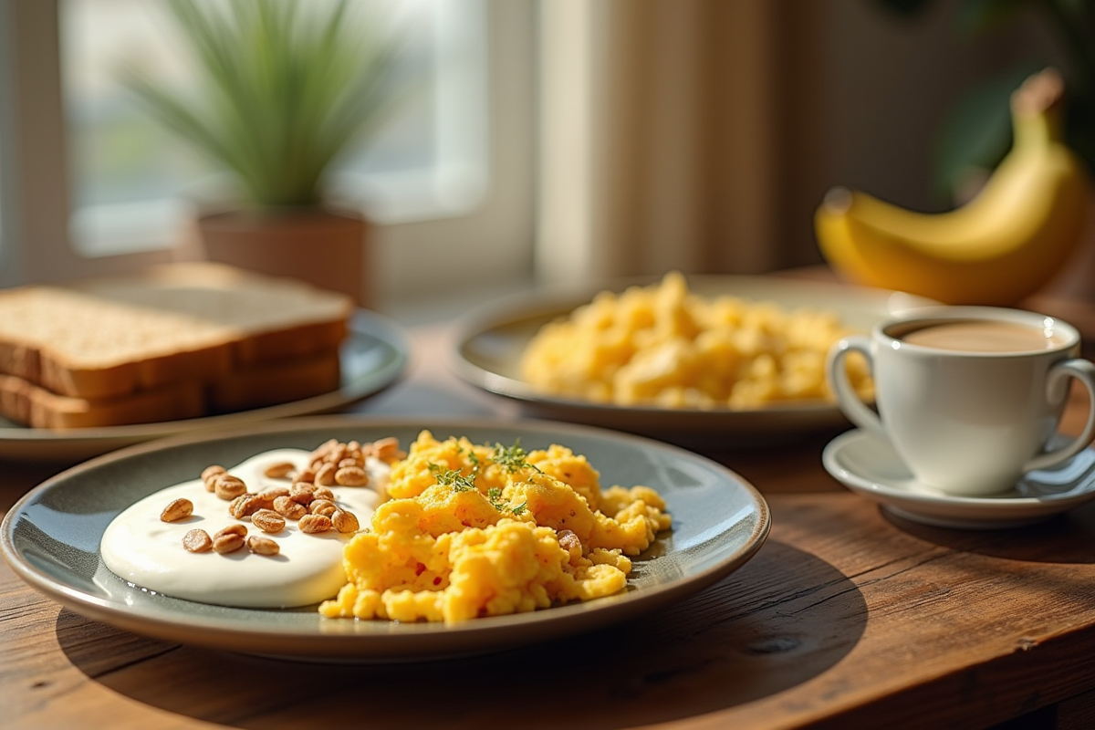 petit-déjeuner équilibré